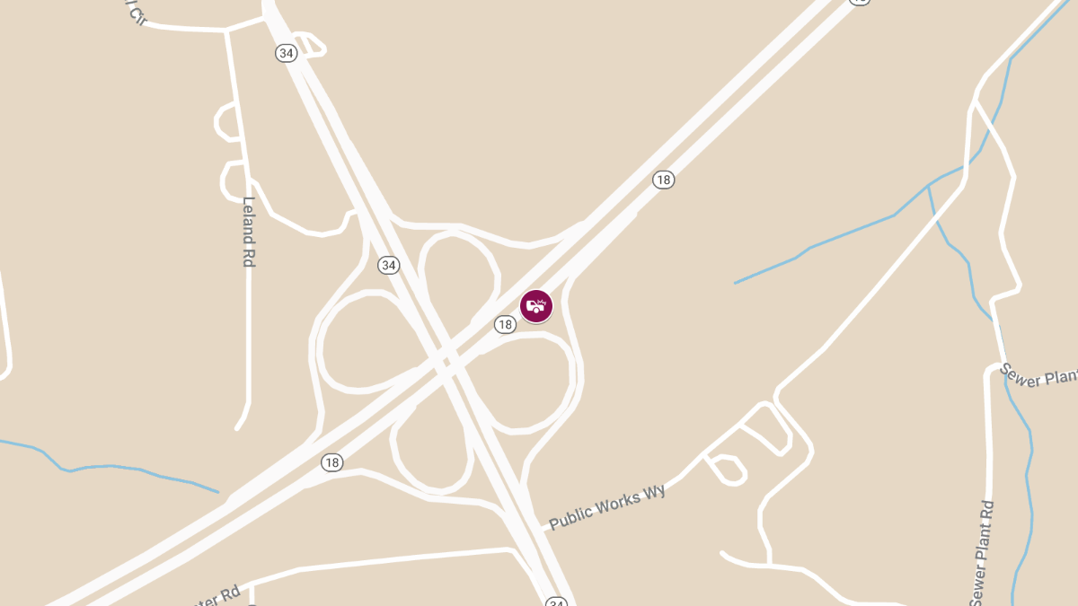 Crash with Injuries on NJ 18 Southbound Near Exit 22