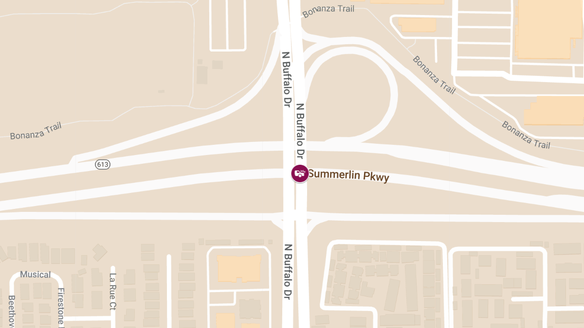 Crash with Injuries on Summerlin Pkwy & N Buffalo Dr WB Off-Ramp