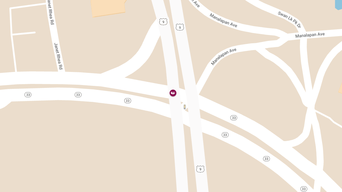 Crash with Injuries on US 9 at NJ 33 Business