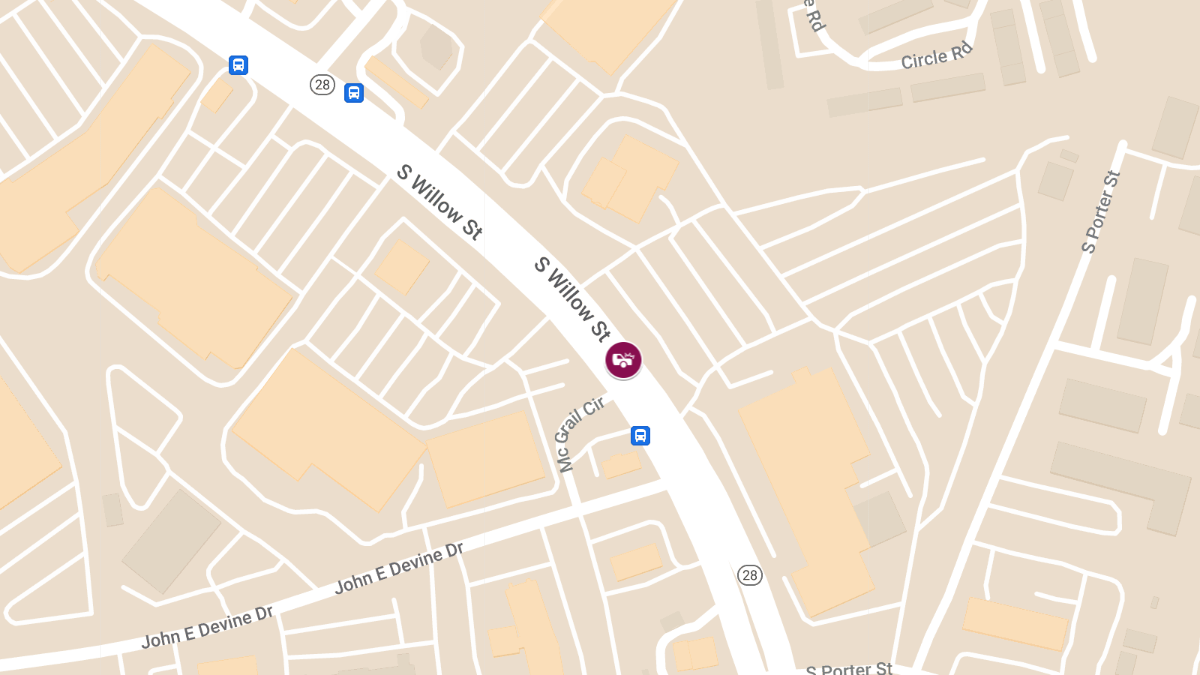 Crash with Injury at 1111 S Willow St Near Skechers