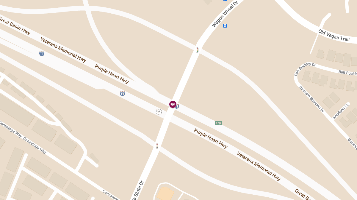 Crash with Injury at IR11 S & Wagonwheel Dr SB Off-Ramp
