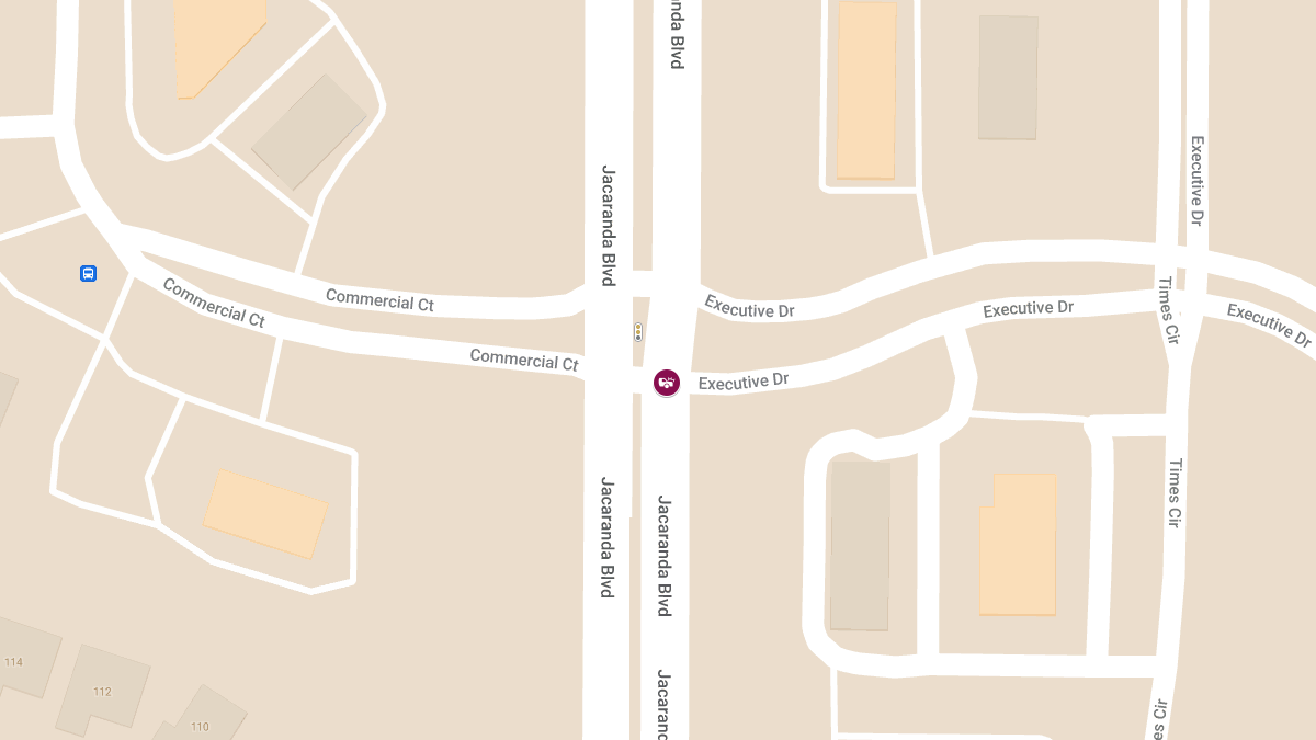 Crash with Injury at Jacaranda Blvd & Executive Dr