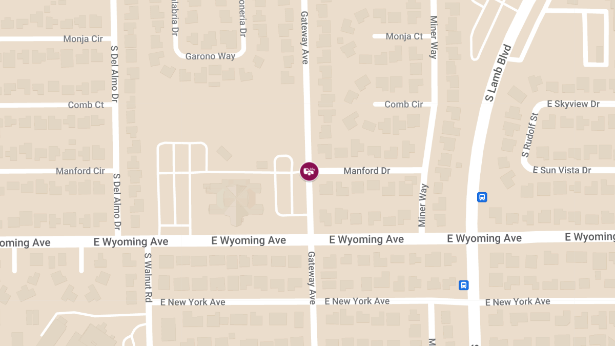 Crash with Injury at Manford Dr & Gateway Ave