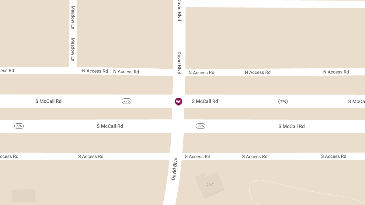 Crash with Injury at McCall Rd & David Blvd