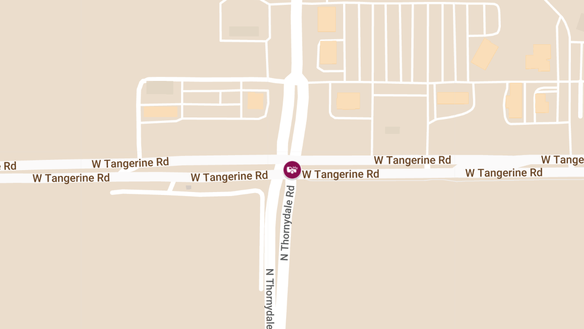 Crash with Injury at Tangerine Rd and Thornydale Rd