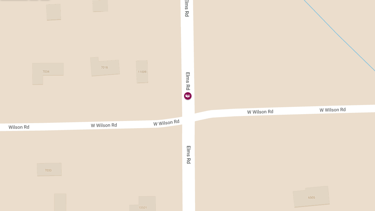 Crash with Injury on 11009 N Elms Rd