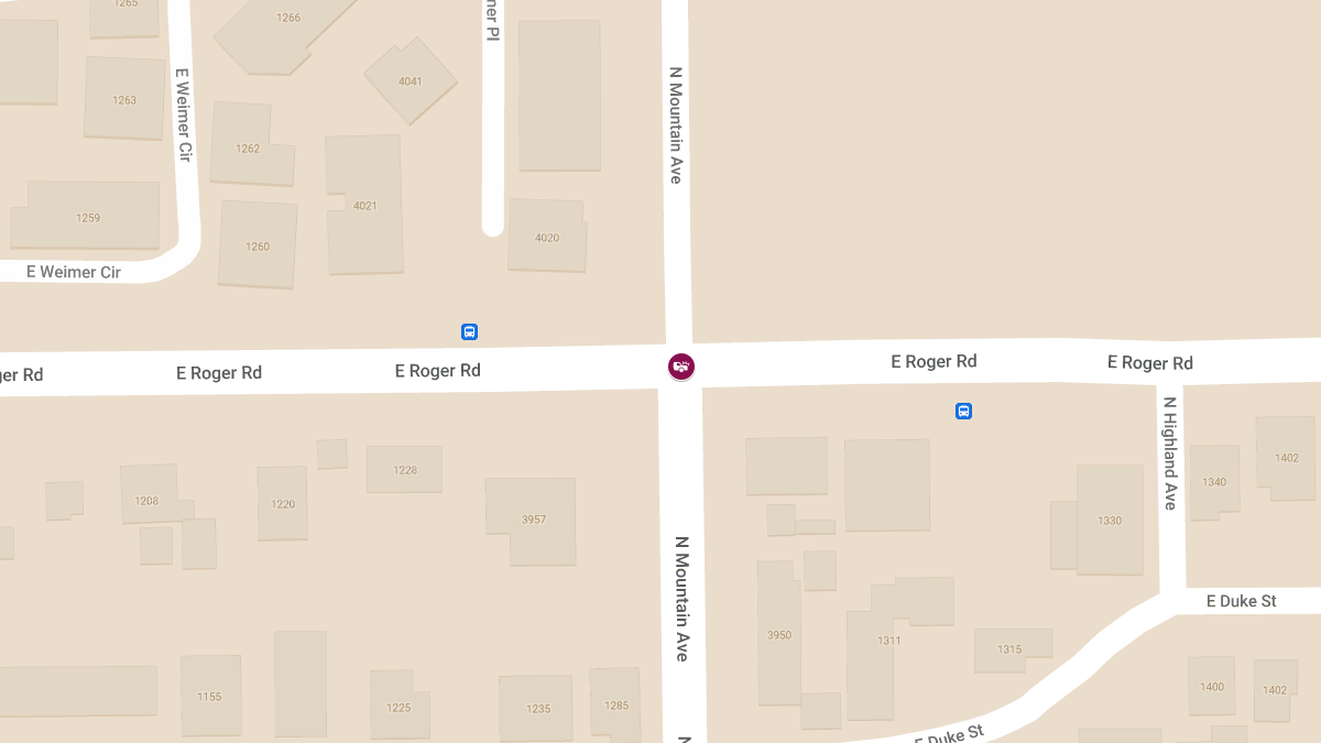 Crash with Possible Injuries at N Mountain Ave & E Roger Rd