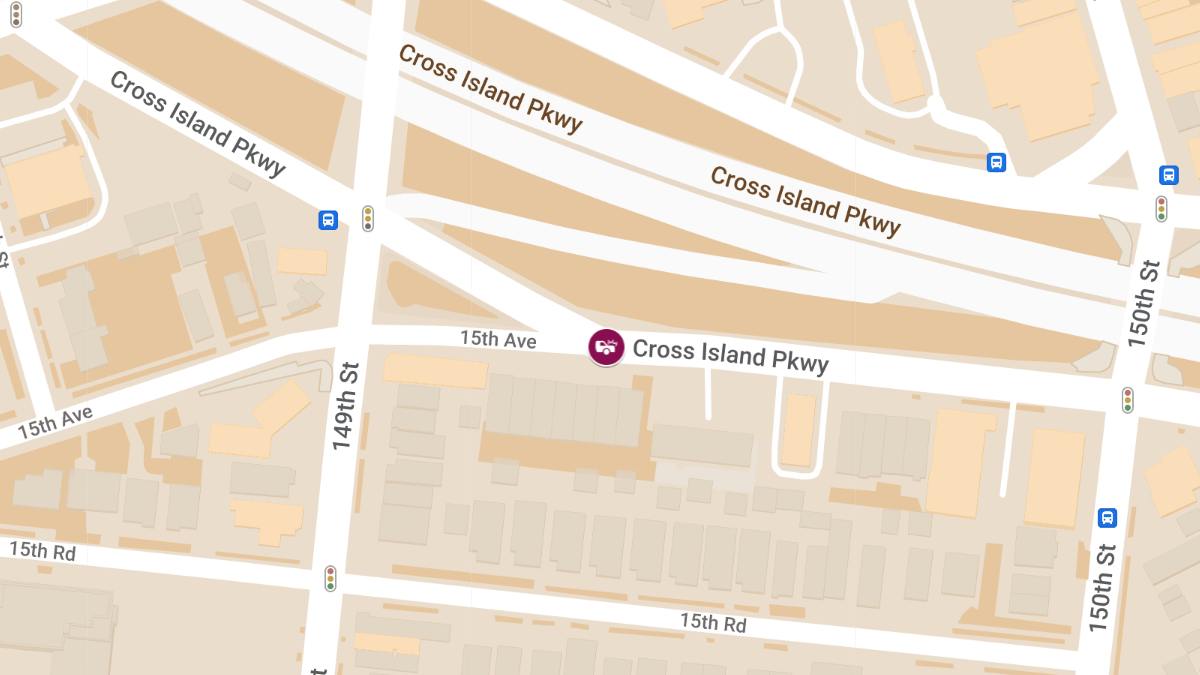 DOT Vehicle and Tractor-Trailer Collision With Injuries at Cross Island Pkwy N & 15th Ave