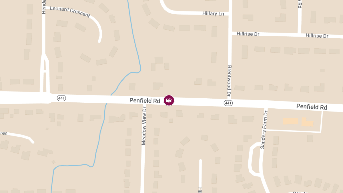 Driver Hospitalized After Multi-Vehicle Crash on Penfield Rd