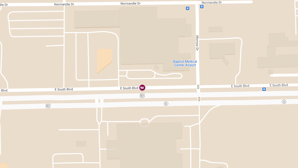 Driver Injured in Crash Near Baptist South in Montgomery