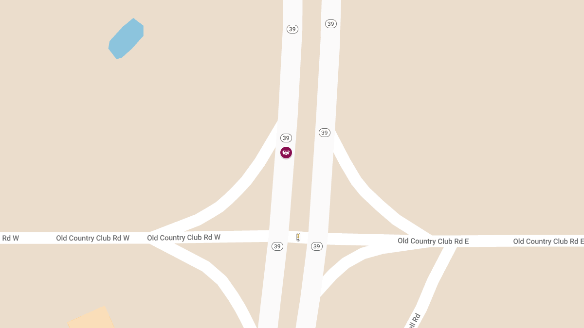 Early Morning Accident with Injuries on Hwy 39 North at Old Country Club Dr