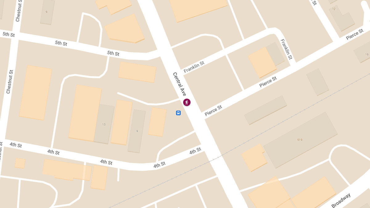 Elderly Pedestrian Struck by Vehicle on Central Ave