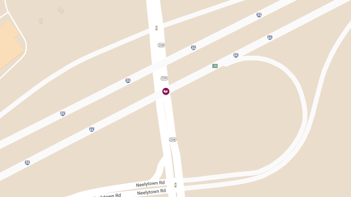 Entrapment Reported in Crash at Rt 208 & I-84 Overpass