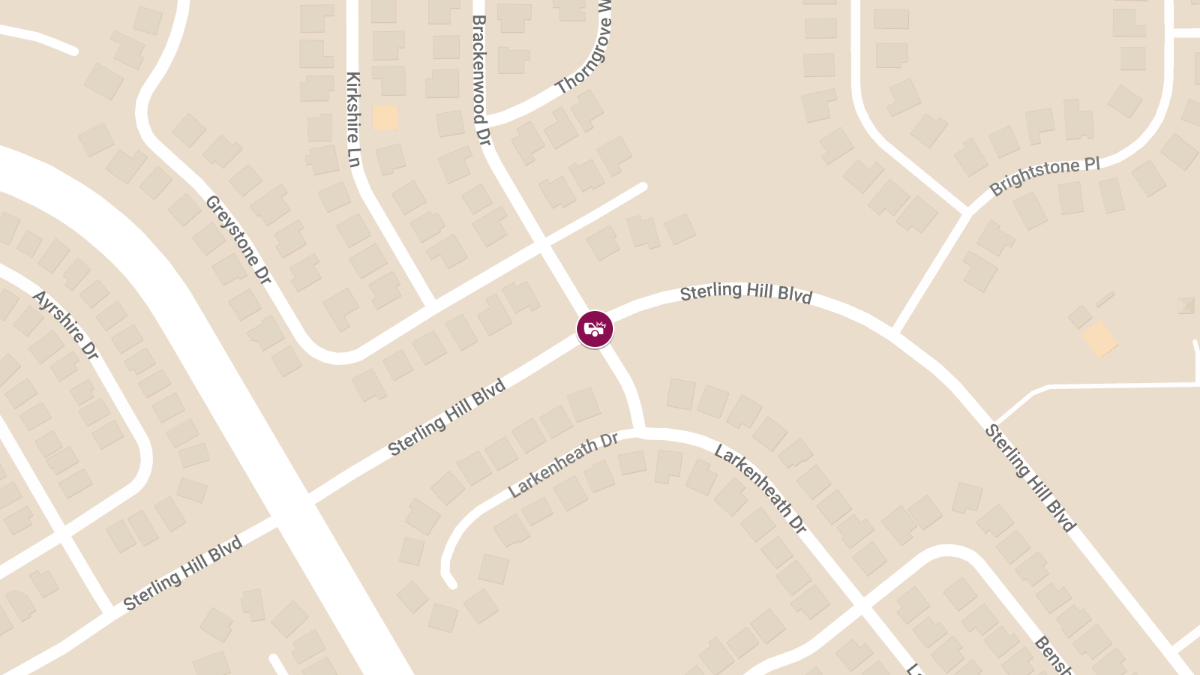 Fatal Accident at Sterling Hill Blvd & Brackenwood Dr