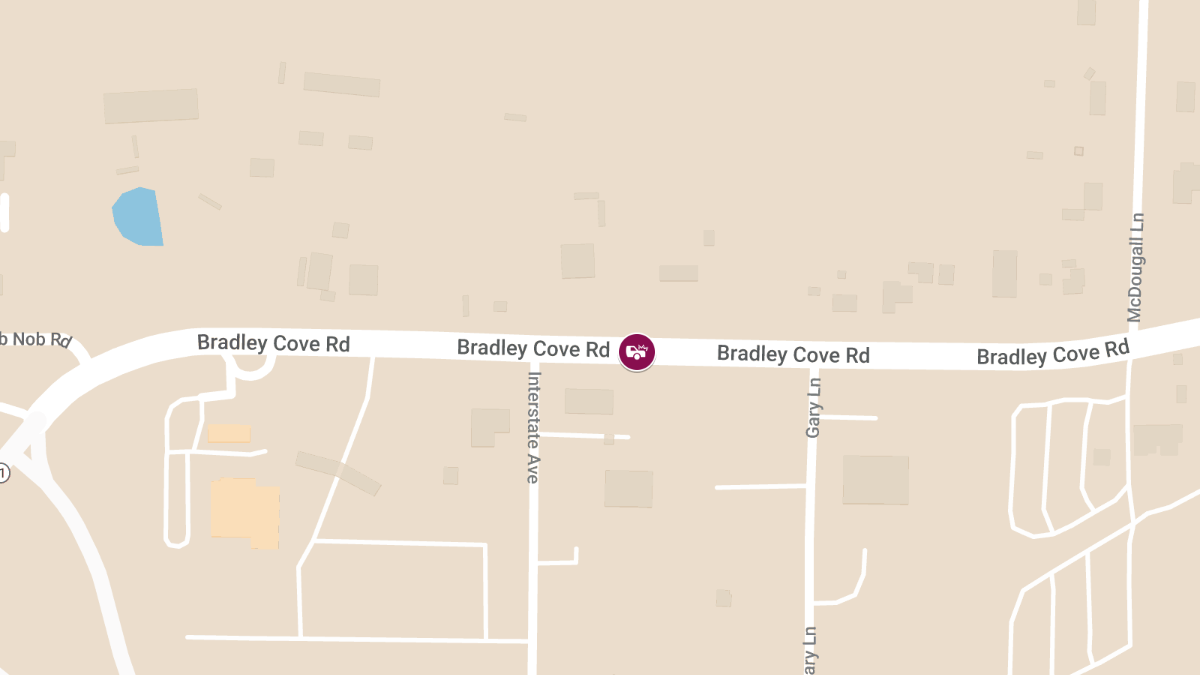 Fatal Accident on Bradley Cove Rd Near Interstate Ave