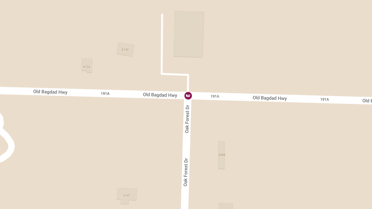 Fatal Accident on Old Bagdad Hwy at Oak Forest Dr