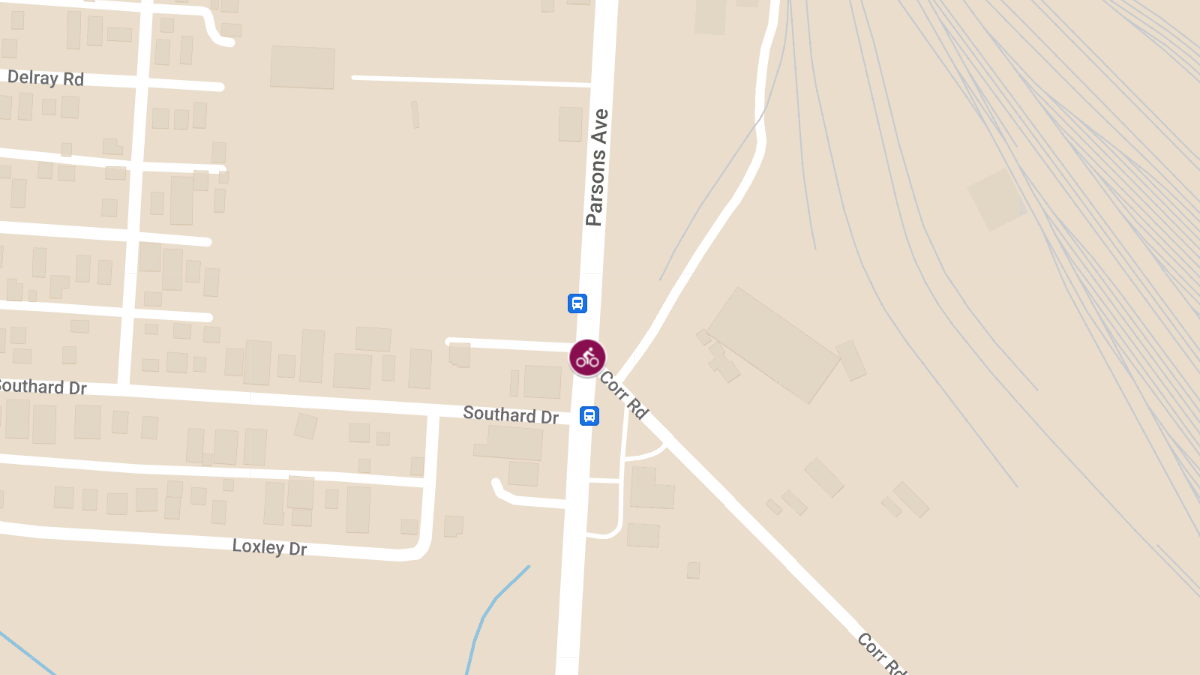 Fatal Bicycle Accident on Corr Rd South of Parsons Ave