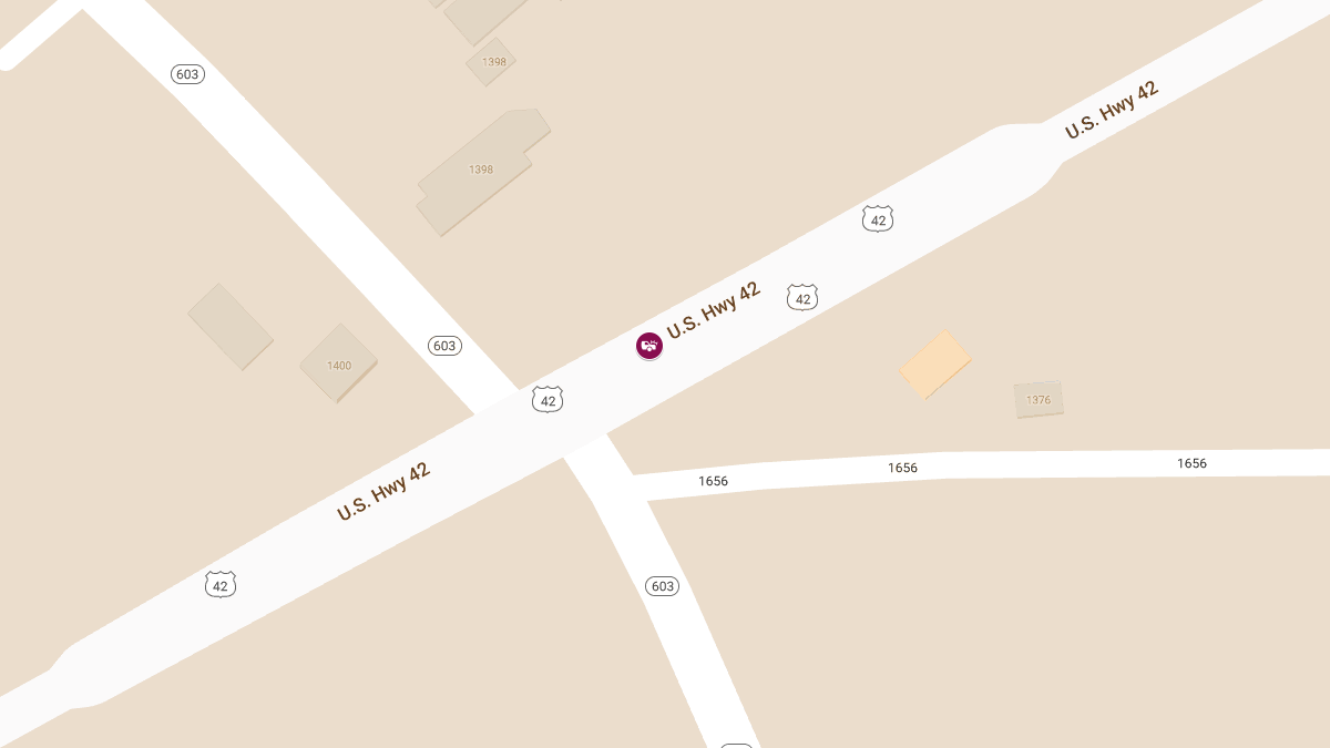 Fatal Crash Involving Semi and SUV on U.S. 42 near Route 603