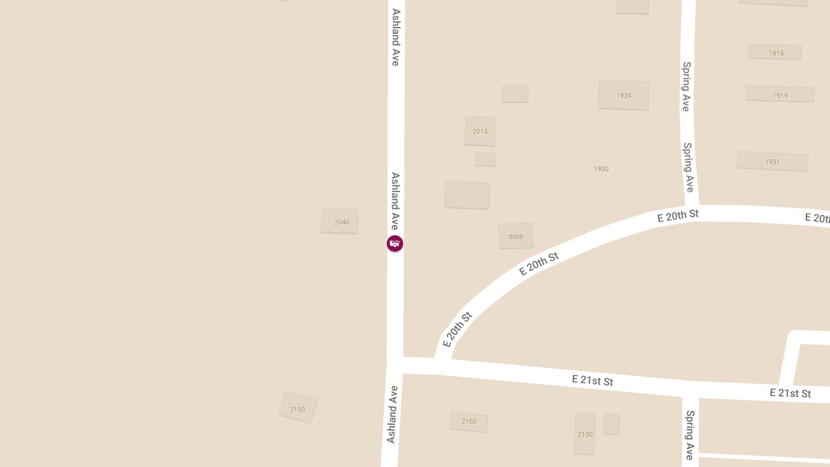 Fatal Crash at Ashland Ave North of 20th St