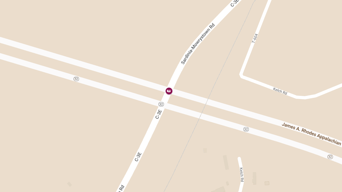 Fatal Crash at State Rte 32 & Sardinia Mowrystown Rd