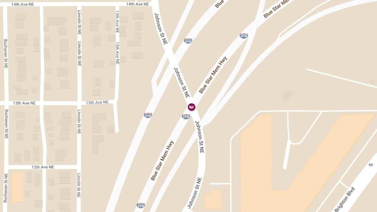 Fatal Crash on Northbound I-35W at Johnson St