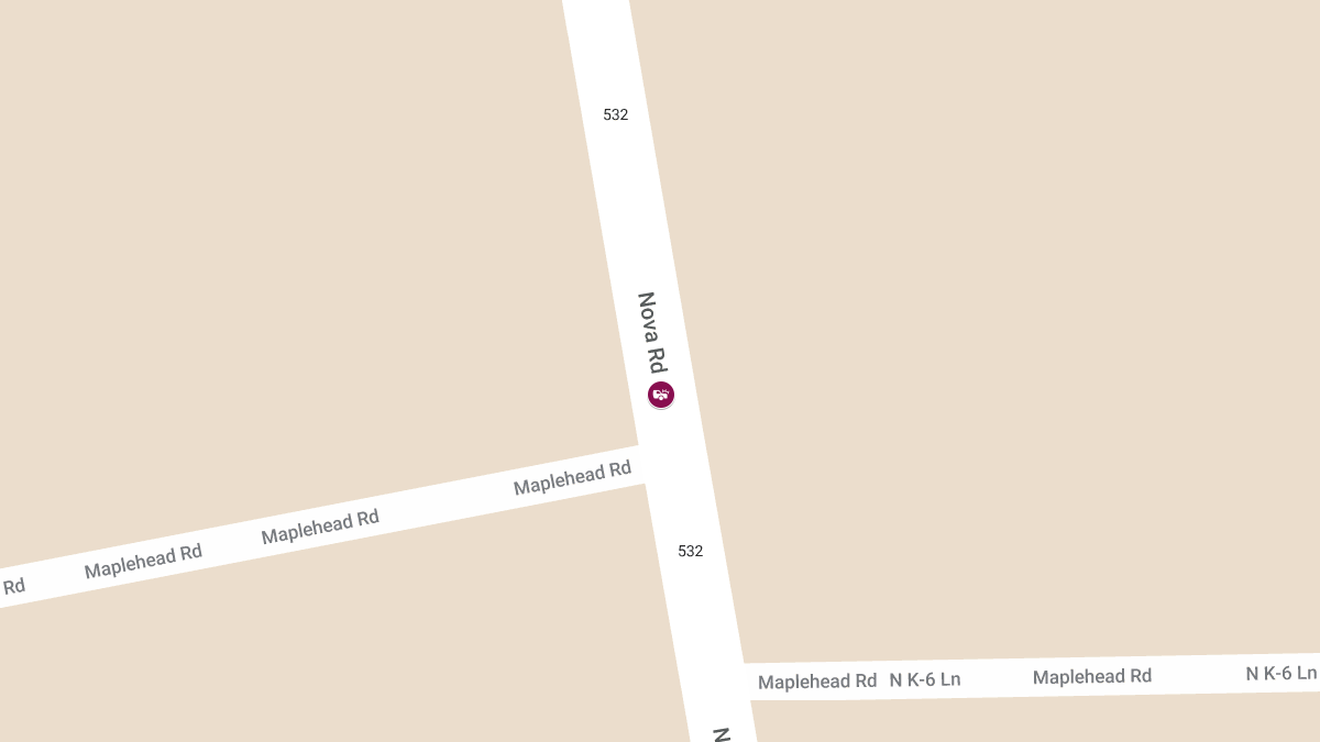 Fatal Crash on Nova Rd Near Maplehead Rd