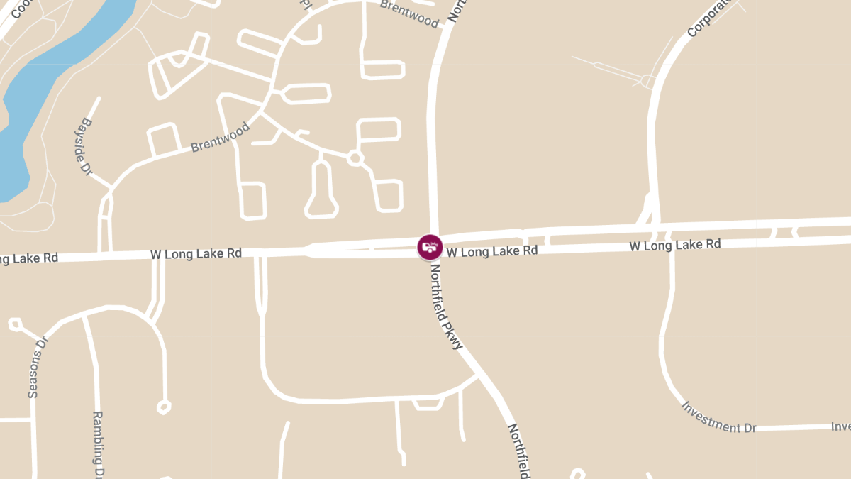 Fatal Head-On Crash on W Long Lake Rd at Northfield Pkwy