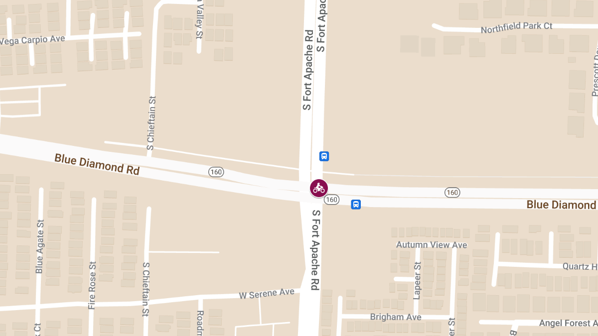 Fatal Motorcycle Accident at Blue Diamond Rd & Fort Apache Rd