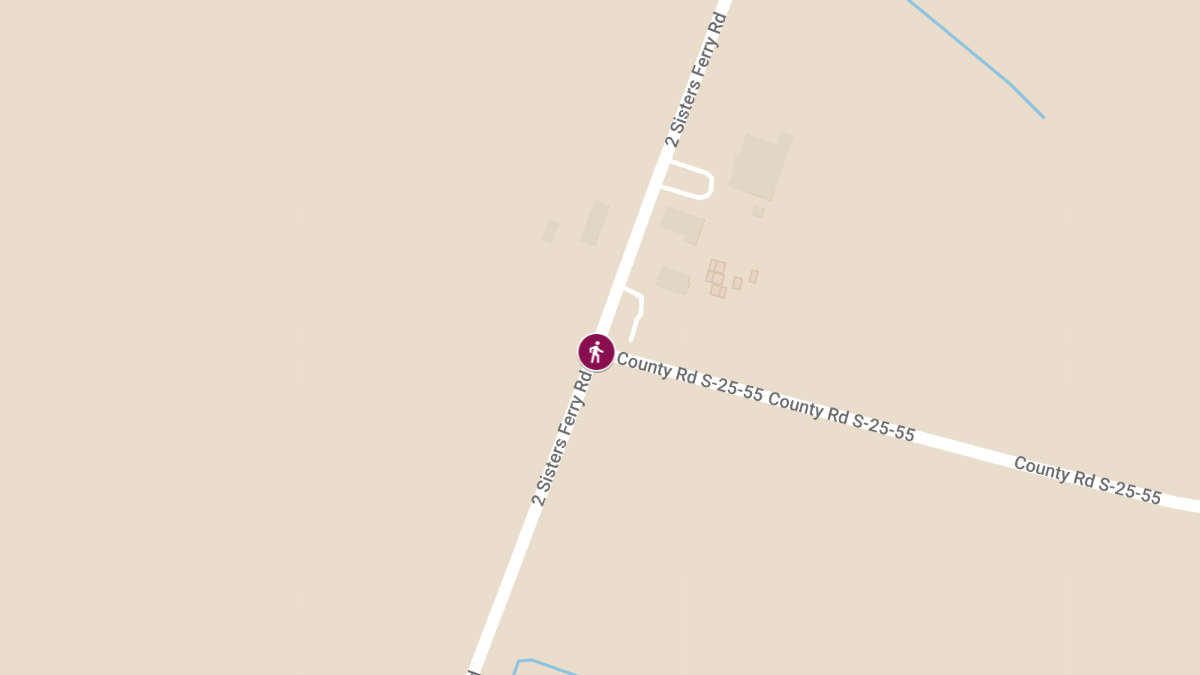 Fatal Pedestrian Crash on Two Sisters Ferry Rd near Speed Limit Rd