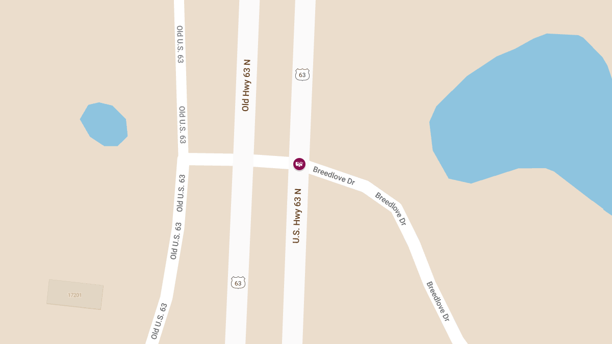 Fatal Rear-End Collision on US-63 at Breedlove Dr