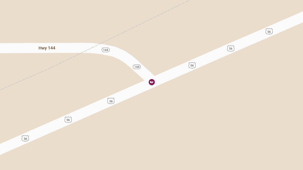 Fatal Rollover Crash at US-56 and K-144 Highways