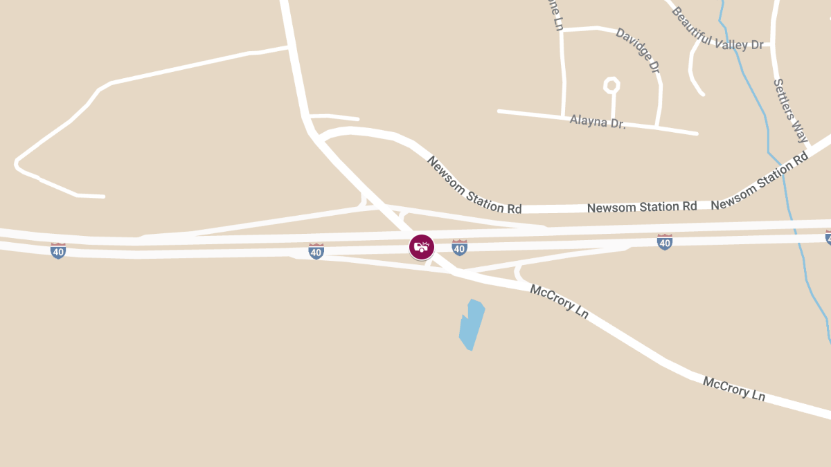 Fatal Rollover Crash on I-40 Exit Ramp at McCrory Ln