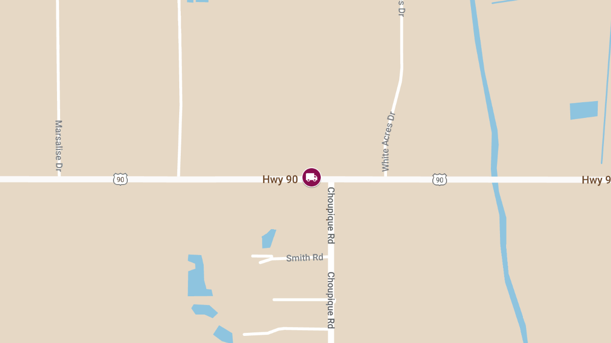 Fatal Two-Truck Collision on US-90 near Choupique Rd