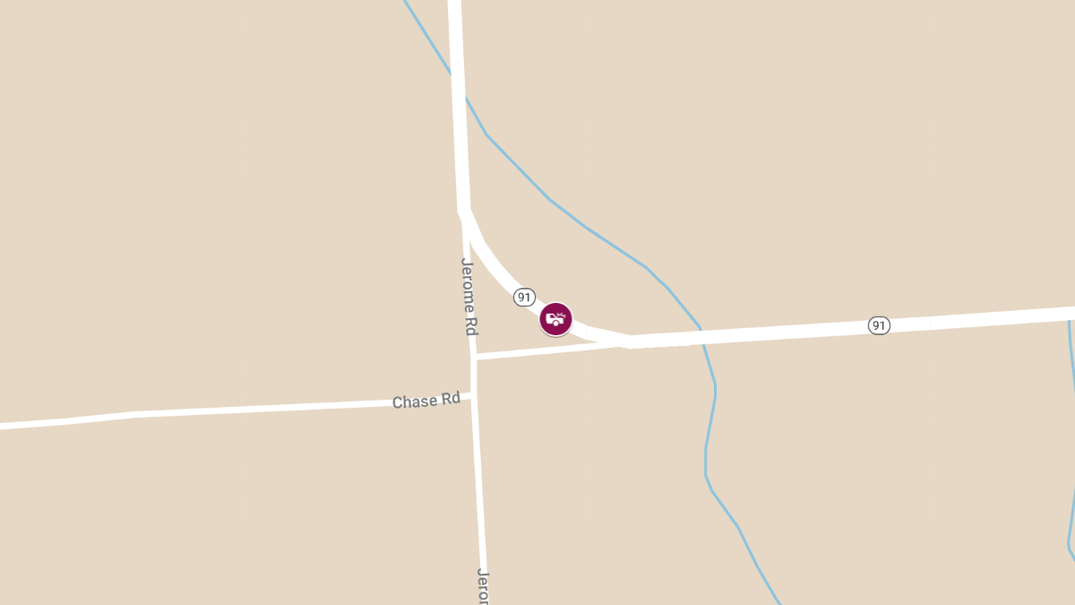 Fatal Two-Vehicle Crash on Route 91 Near Jerome Rd