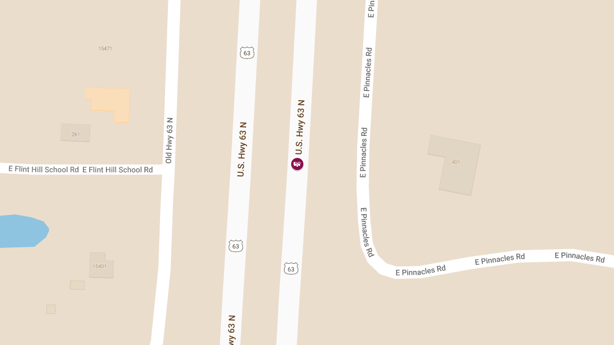 Fatal Two-Vehicle Crash on US-63 Near Pinnacles Rd