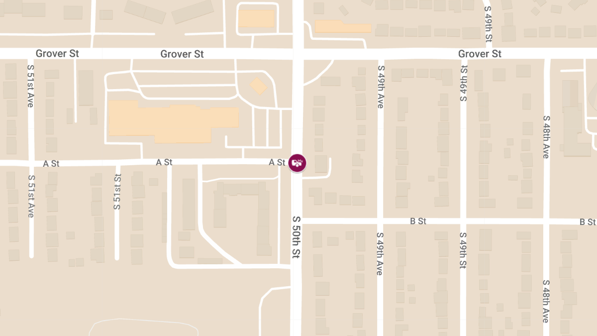 Fatal Vehicle Crash at 50th St & A St