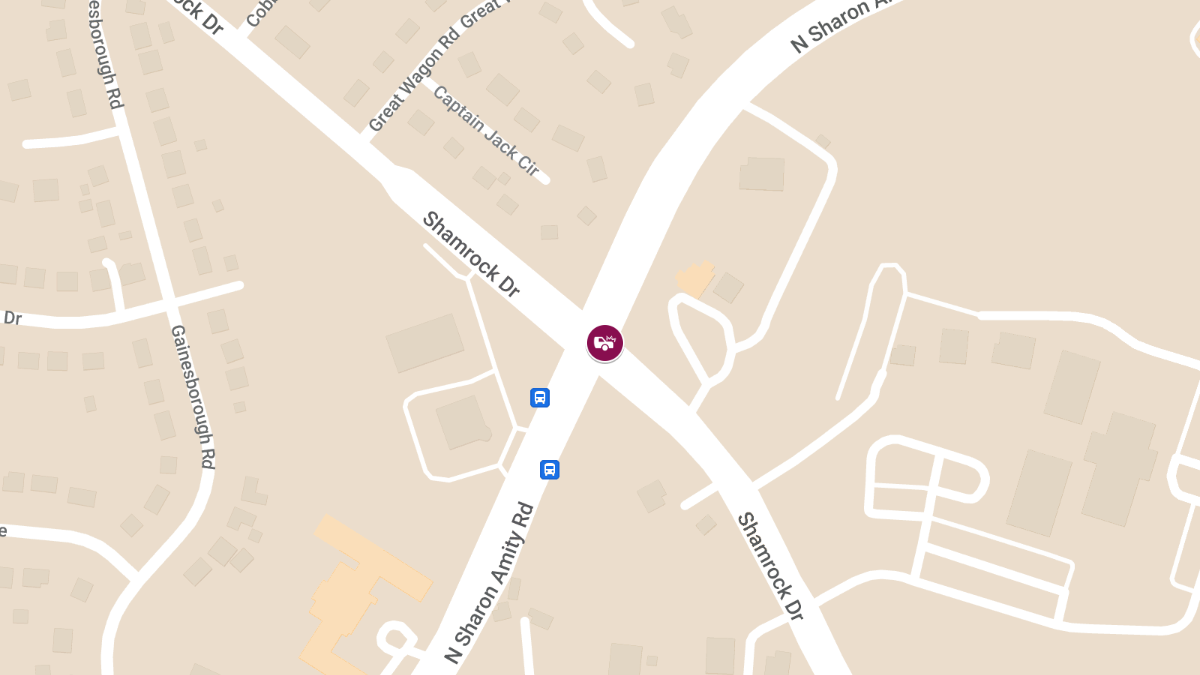 Five Children Injured in Crash at Shamrock Dr & N Sharon Amity Rd