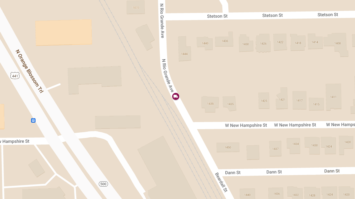 Four Hospitalized After Pickup Truck Crash on N Rio Grande Dr