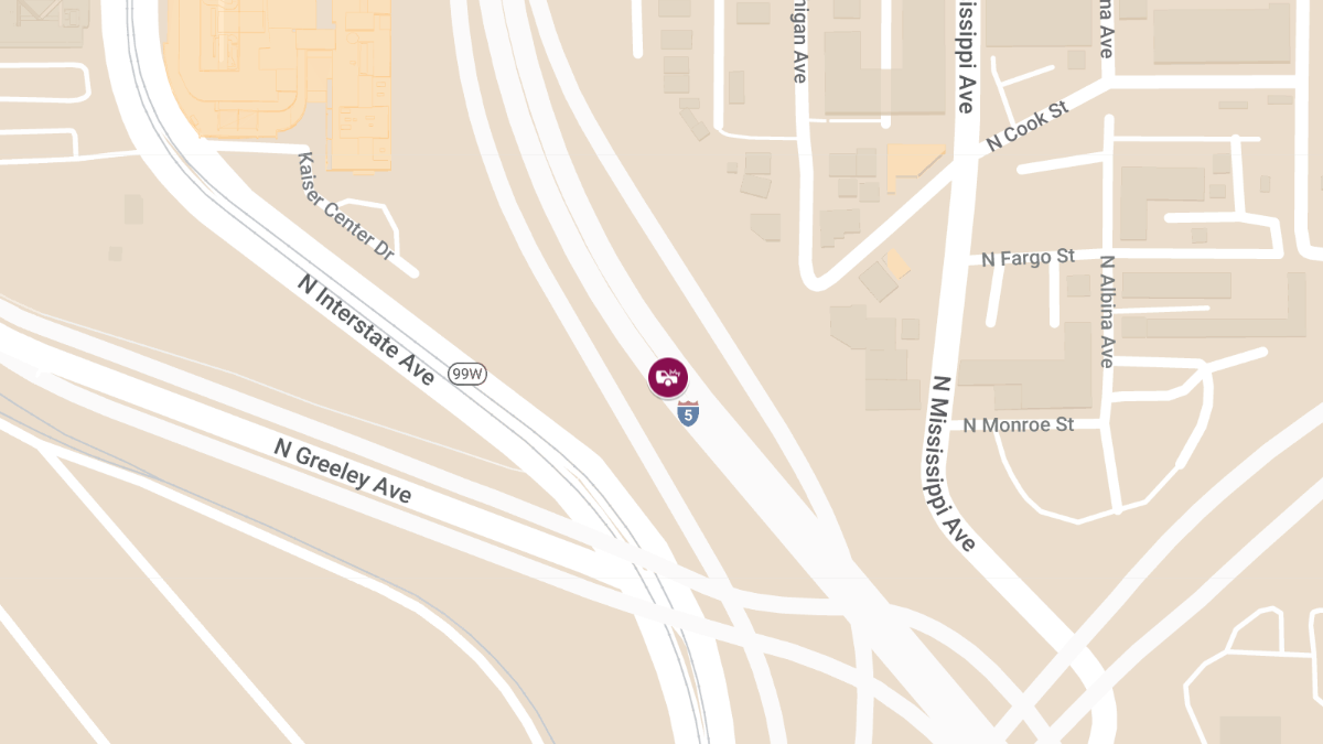 Four Hospitalized After Two-Car Crash on I-5 Bridge