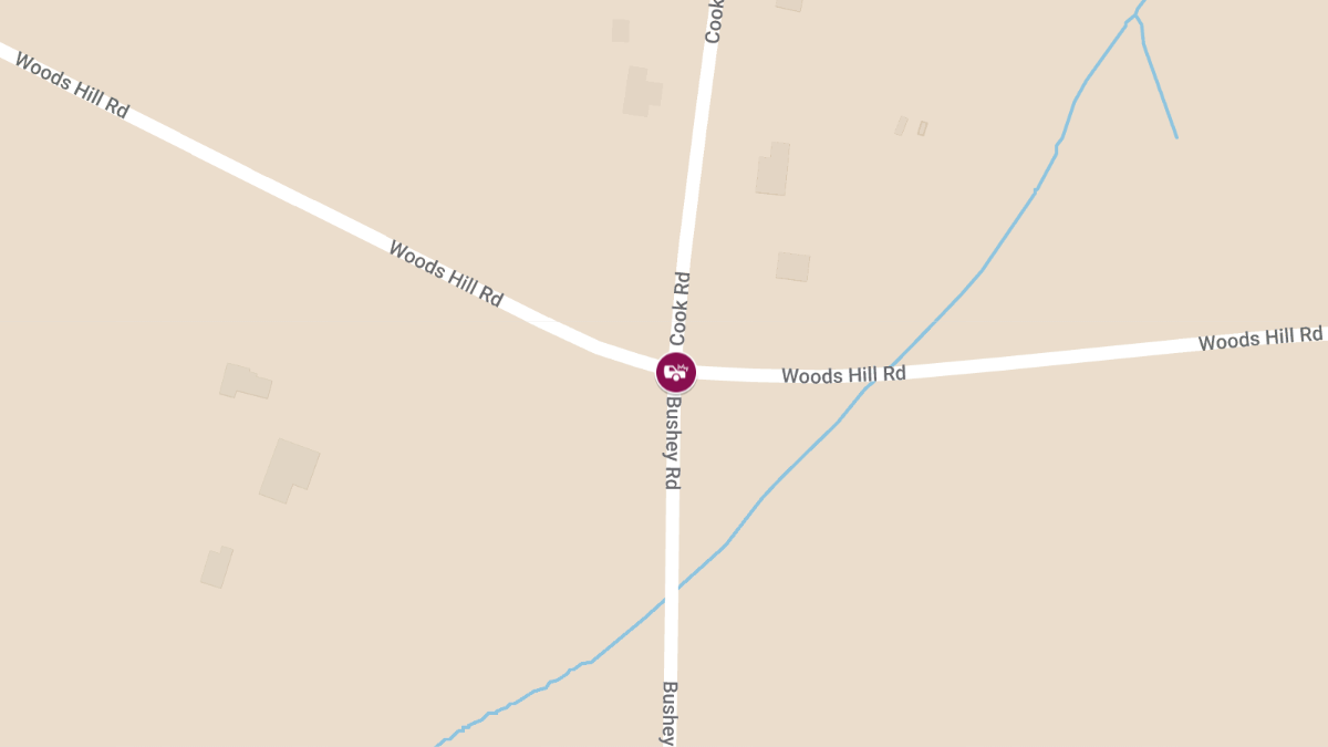 Four Injured in Two-Vehicle Crash at Bushey Hill Rd & Woods Hill Rd