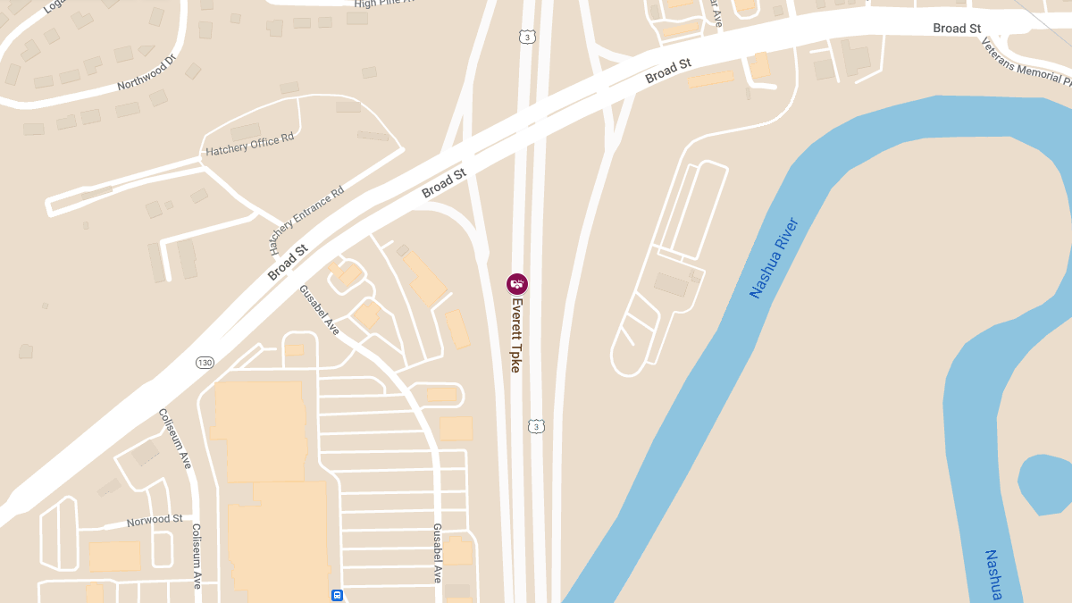 Four-Vehicle Accident with Injuries on Everett Turnpike Southbound at MM 0.6