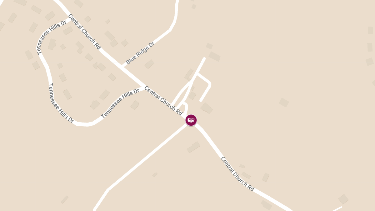 Four-Vehicle Crash with Injuries Near Central Church Rd