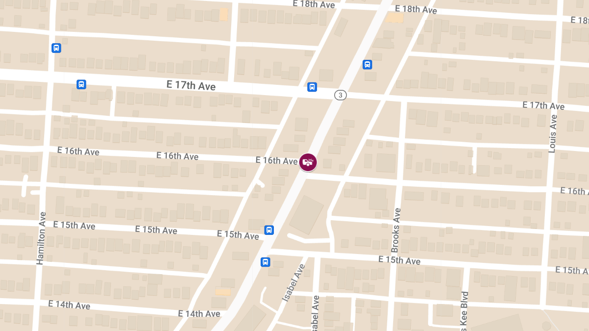 Head-On Collision with Injuries at Cleveland Ave and E 16th Ave