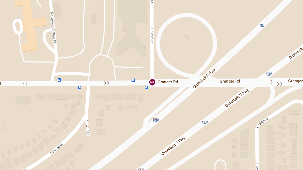 Head-On Collision with Injuries at Granger Rd & E 126th St