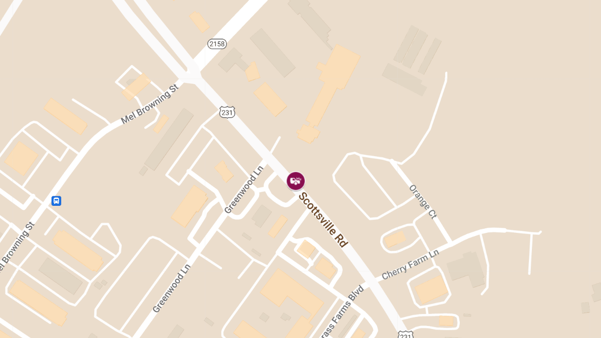 Head-On Collision with Injuries on Scottsville Rd at I-65 Interchange