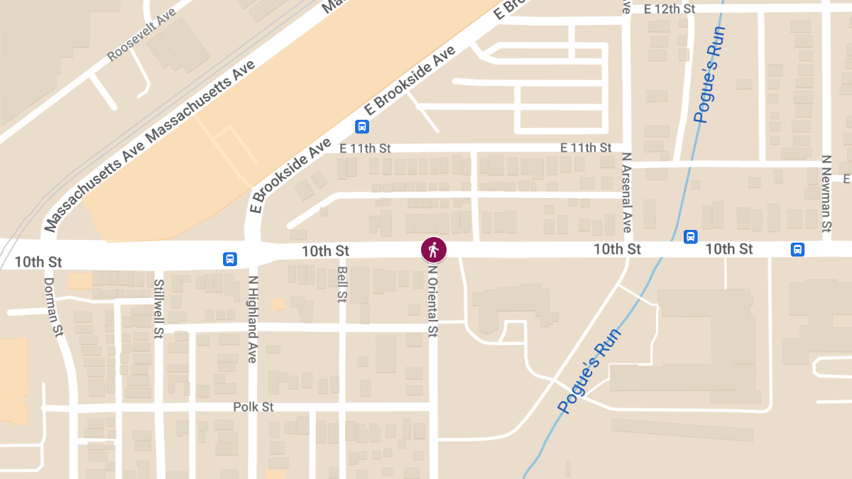 Hit-and-Run Accident with Injuries at E 10th St & N Oriental St