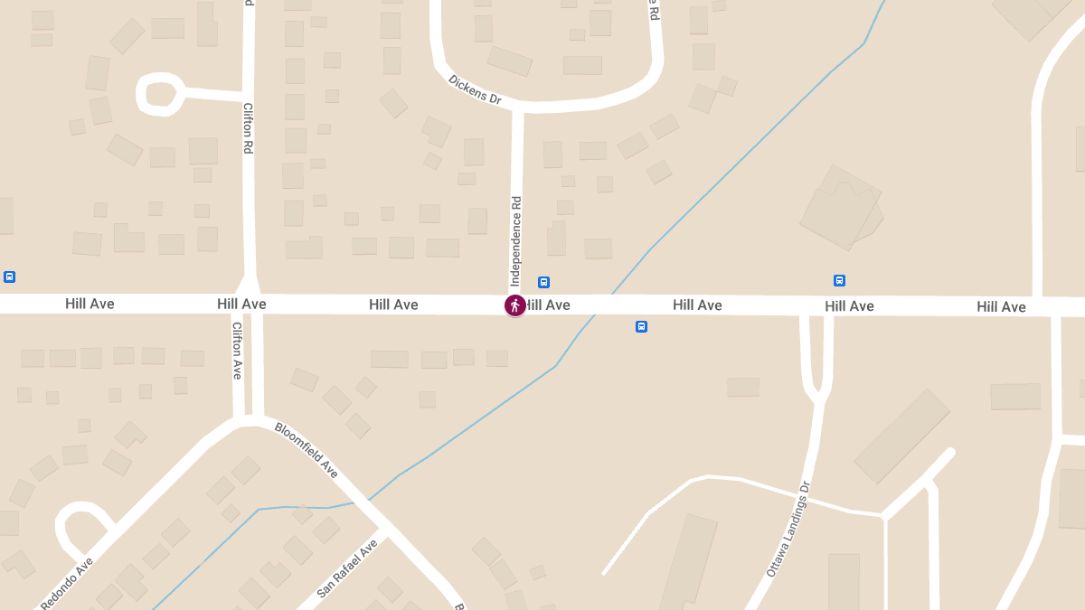 Hit-and-Run Collision With Injuries at Hill Ave & Independence Rd