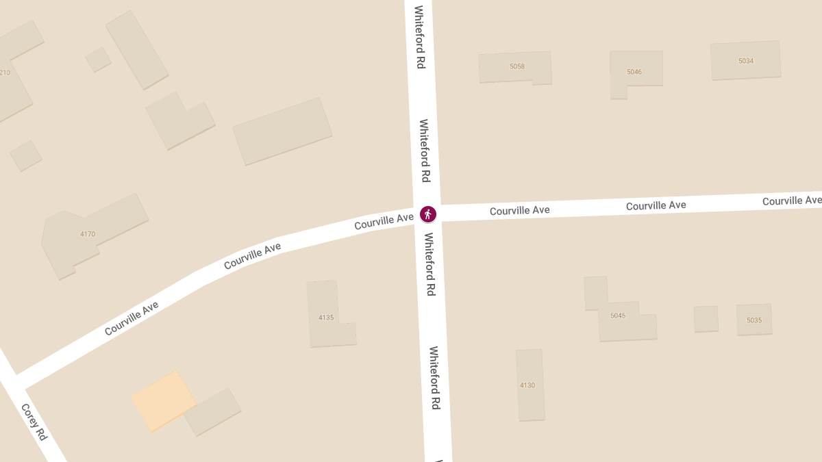 Hit-and-Run Collision With Injuries at Whiteford Rd & Courville Ave