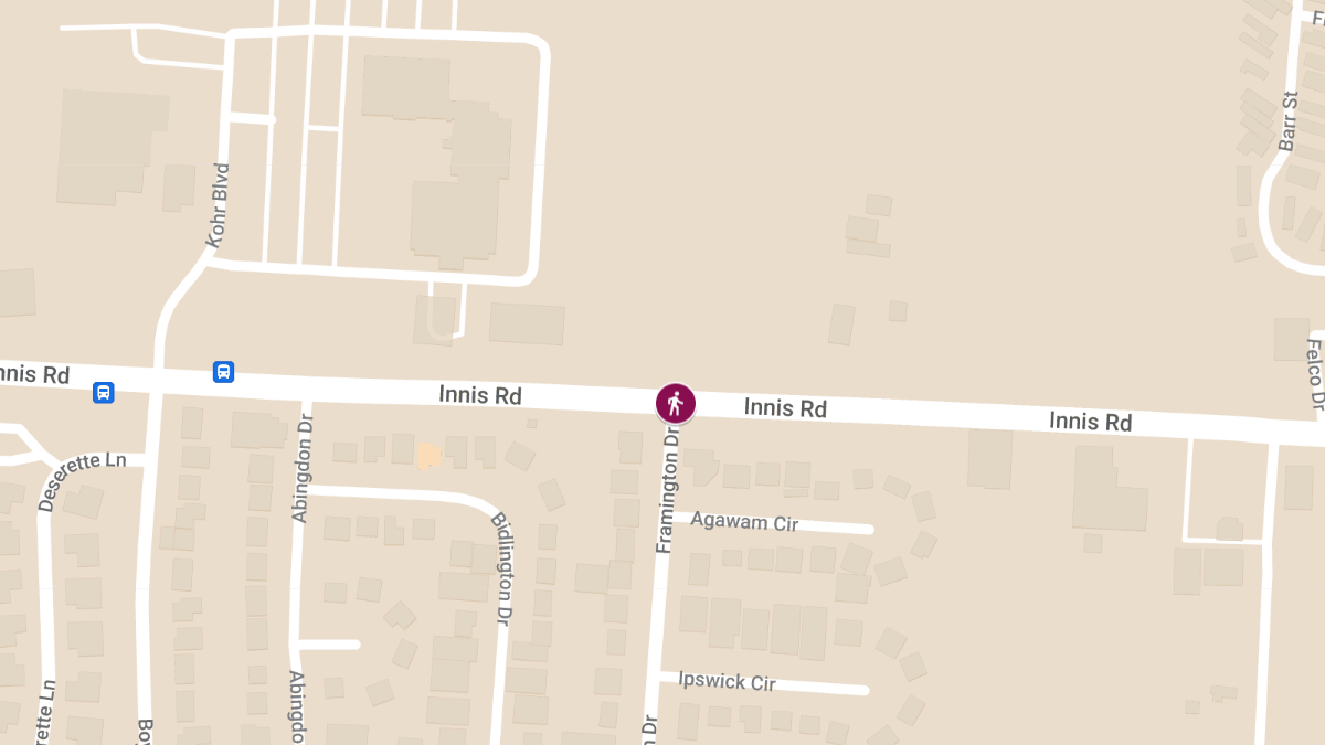 Hit-and-Run Collision with Injuries at Innis Rd & Framington Dr