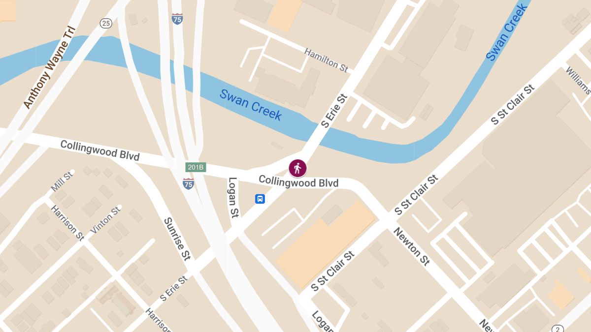 Hit-and-Run Collision with Injuries at S Erie St & Collingwood Blvd